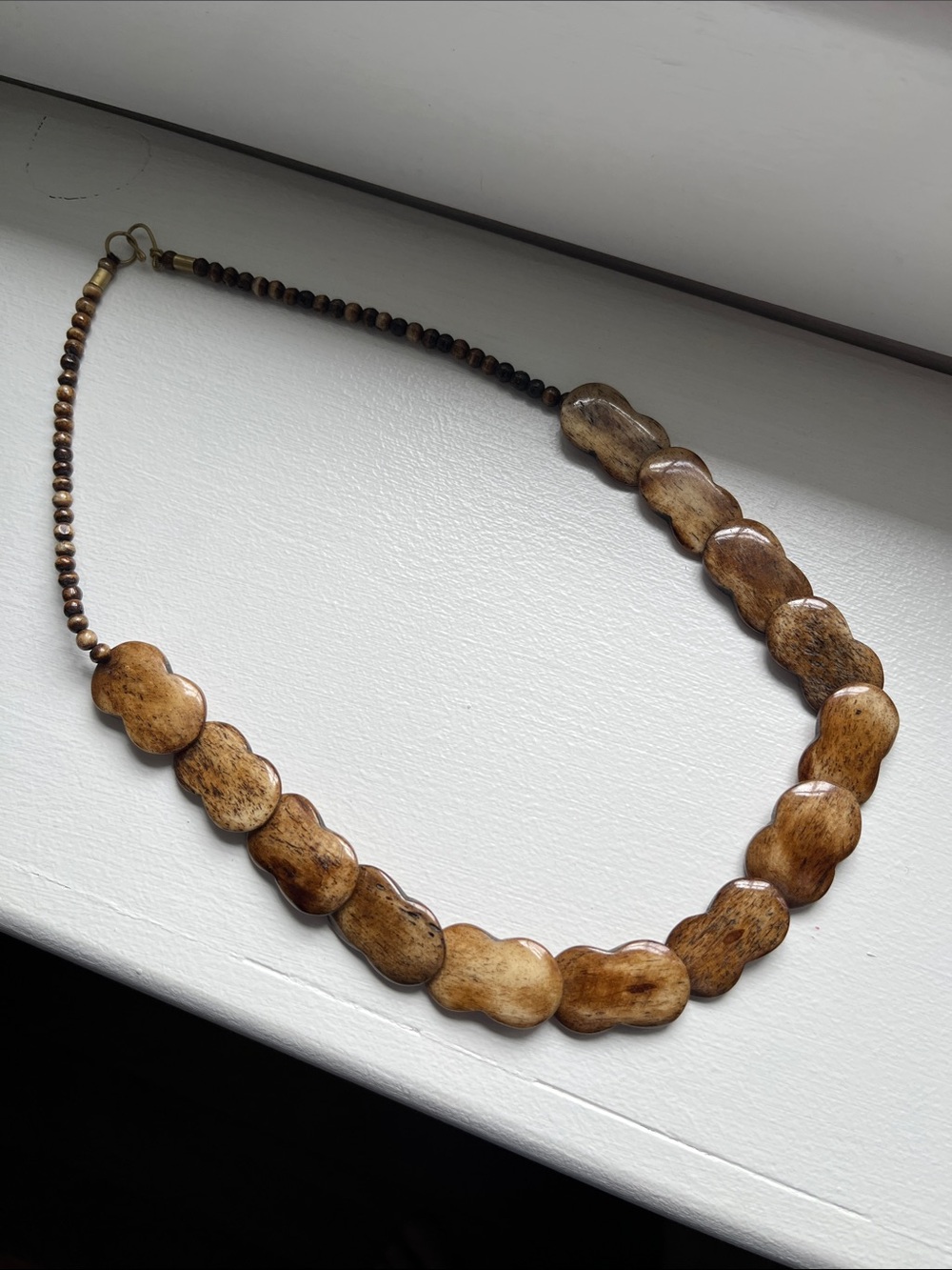 Handcrafted Brown Bead Necklace